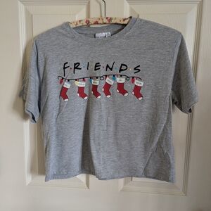 FRIENDS Gray Kids T-Shirt with Festive Design
